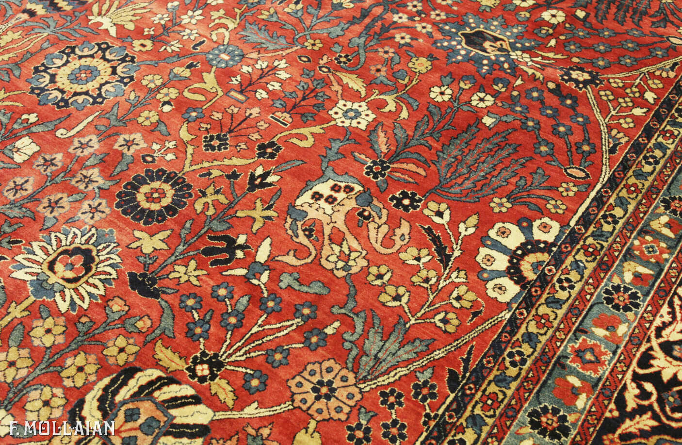 Antique Persian Kerman Signed “OCM” Carpet n°:12689950